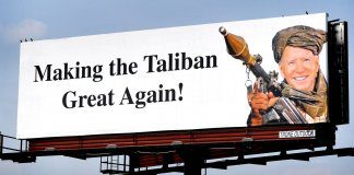Bajden „obučen“ u talibansku odjeću na bilbordima u Americi