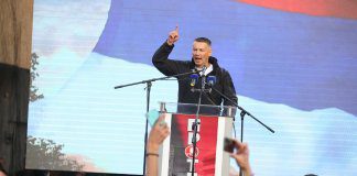Okupljeni na protestu opozicije izviždali Nenada Nešića i Gorana Selaka