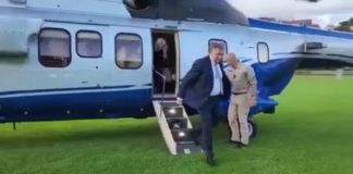 Dodik helikopterom Srbije sletio u Višegrad